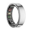 Anillo inteligente R09 tamaño 12, compatible con frecuencia cardíaca, oxígeno en sangre, monitoreo del sueño y múltiples modos deportivos (plateado)