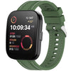 Correa de silicona con costuras laterales y liberación rápida para Amazfit Bip 5/GTR 4/GTR 3 (verde abeto)