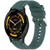 Correa de silicona con costuras laterales y liberación rápida para reloj Garmin Venu 3 (verde oliva)