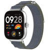 Correa de reloj con cierre de velcro tejido de nailon para Redmi Watch 5/Watch 5 eSIM (verde y gris)
