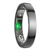 Anillo inteligente R1000 tamaño 12, compatible con frecuencia cardíaca, oxígeno en sangre, sueño y múltiples modos deportivos (negro)