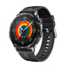 Correa de reloj híbrida de nailon y silicona de 22 mm con conector a presión para Huawei Watch GT 5/GT 5 Pro de 46 mm (negra)