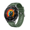 Correa de reloj híbrida de nailon y silicona de 22 mm con conector a presión para Huawei Watch GT 5/GT 5 Pro de 46 mm (verde abeto)