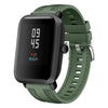 Correa de reloj híbrida de nailon y silicona de 22 mm con conector a presión para Amazfit Bip 5/GTR 4 (verde abeto)