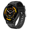 Correa de reloj híbrida de nailon y silicona de 22 mm con conector a presión para Garmin Venu 3 (negra)