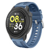 Correa de reloj híbrida de nailon y silicona de 22 mm con conector a presión para COROS Pace 3 (azul claro)