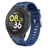 Correa de reloj híbrida de nailon y silicona de 22 mm con conector a presión para COROS Pace 3 (azul oscuro)