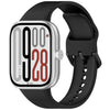 Correa de silicona de liberación rápida con hebilla negra de color sólido para Redmi Watch 5 eSIM (negra)