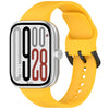 Correa de silicona de liberación rápida con hebilla negra de color sólido para Redmi Watch 5 eSIM (amarilla)