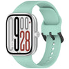 Correa de silicona de liberación rápida con hebilla negra de color sólido para Redmi Watch 5 eSIM (verde azulado)