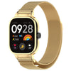 Para Redmi Watch 5, caja de reloj con marco de metal, correa de reloj de malla de acero magnética de Milán integrada (dorado)