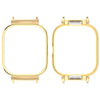 Estuche protector con marco de metal para reloj eSIM Redmi Watch 5 (dorado)