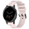 Correa de silicona con hebilla negra punteada para reloj Garmin de 22 mm (rosa)