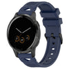 Correa de silicona con hebilla negra punteada para reloj Garmin de 22 mm (azul marino)
