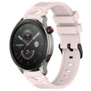 Correa de silicona con hebilla negra punteada para reloj Amazfit de 22 mm (rosa)