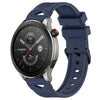 Correa de silicona con hebilla negra punteada para reloj Amazfit de 22 mm (azul marino)