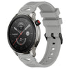 Correa de silicona con hebilla negra punteada para reloj Amazfit de 22 mm (gris)