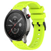 Correa de silicona con hebilla negra y patrón vertical para reloj Amazfit de 22 mm (verde lima)