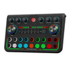 Tarjeta de sonido para transmisión en vivo P99 con mezclador de DJ, convertidor de voz y mezclador de audio