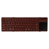 B077T Teclado inalámbrico portátil plegable con Bluetooth y panel táctil
