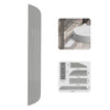 JUNSUNMAY Alfombrilla de rampa de silicona universal para robot barredor Ecovacs / iRobot / Mijia / Dreame (gris)