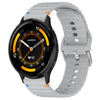 Correa de silicona de 22 mm con costuras onduladas para reloj Garmin Venu 3 (gris)