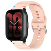 Correa de silicona para reloj Amazfit Active de 20 mm con costuras onduladas (rosa)