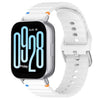 Correa de silicona de 22 mm con costuras onduladas para Redmi Watch 5 Active/Watch 5 Lite (blanca)