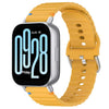 Correa de silicona de 22 mm con costuras onduladas para Redmi Watch 5 Active/Watch 5 Lite (amarilla)
