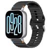 Correa de silicona de 22 mm con costuras onduladas para Redmi Watch 5 Active/Watch 5 Lite (negra)