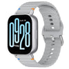 Correa de silicona de 22 mm con costuras onduladas para Redmi Watch 5 Active/Watch 5 Lite (gris)