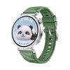 Para Huawei Watch GT 5 41 mm Botón de presión Conector 18 mm Correa de reloj de silicona (verde abeto)