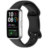 Correa de silicona con hebilla de mariposa para Huawei Band 10 (negra)