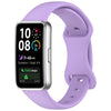 Correa de silicona con hebilla de mariposa para Huawei Band 10 (morada)