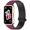 Correa de silicona magnética en forma de I para Huawei Watch Band 10/10 NFC (vino tinto y negro)