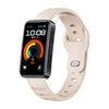Correa de reloj de silicona con hebilla inversa de metal de color sólido para Huawei Band 10/10 NFC (Starlight)