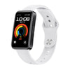 Correa de reloj de silicona plana con hebilla inversa de metal de color sólido para Huawei Band 10/10 NFC (blanca)