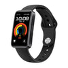 Correa de reloj de silicona plana con hebilla inversa de metal de color sólido para Huawei Band 10/10 NFC (negra)