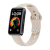 Correa de reloj de silicona plana con hebilla inversa de metal de color sólido para Huawei Band 10/10 NFC (Starlight)