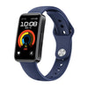 Correa de reloj de silicona plana con hebilla inversa de metal de color sólido para Huawei Band 10/10 NFC (azul)