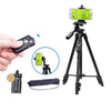 Trípode profesional YUNTENG 5208 con control remoto Bluetooth para cámara DSLR y teléfono