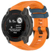 Correa de silicona transpirable para reloj Garmin Instinct E de 45 mm (naranja y azul)