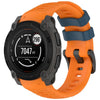 Correa de silicona transpirable para Garmin Instinct E de 40 mm (naranja y azul)