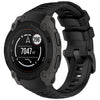 Correa de silicona transpirable para reloj Garmin Instinct E de 40 mm (negra)