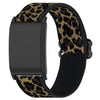 Correa de reloj trenzada elástica de nailon con hebilla deslizante para WHOOP 5.0/4.0 (estampado de leopardo)
