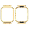 Estuche protector con marco de metal para reloj Vivo iQOO Watch GT (dorado)