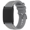 Correa de reloj de silicona trenzada de nailon compuesto para WHOOP 5.0/4.0 (gris)