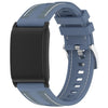 Correa de reloj de silicona trenzada de nailon compuesto para WHOOP 5.0/4.0 (azul pato)