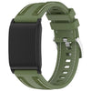 Correa de reloj de silicona trenzada de nailon compuesto para WHOOP 5.0/4.0 (verde abeto)