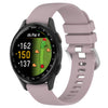 Correa de silicona con hebilla plateada brillante líquida para Garmin Approach S50 de 20 mm (violeta Loran)